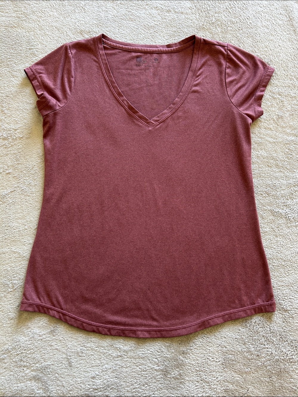 Women’s V-Neck Short Sleeve Tee - Dusty Rose